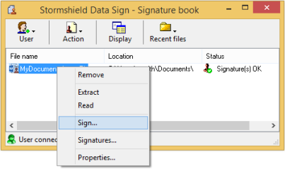 Signing a file that is already signed