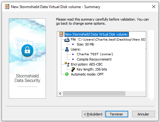 Creating a virtual disk: summary