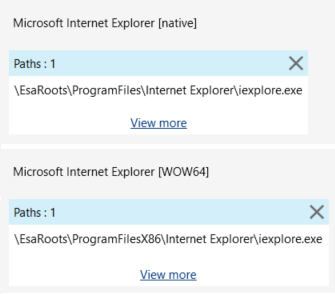 Path EsaRoots for an application ID