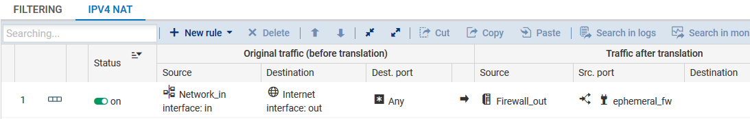 Ajout d'une règle de translation dynamique