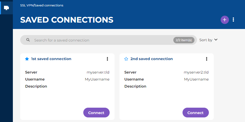 Image representing the Stormshield SSL VPN client graphical interface