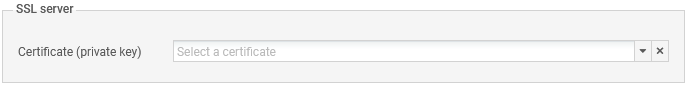 Screenshot showing the configuration of the captive portal on an SNS firewall in version 4