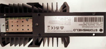 Sliding cover on the rear panel of the SNi50 model firewall