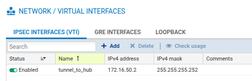 Configuring local VTIs on the spoke