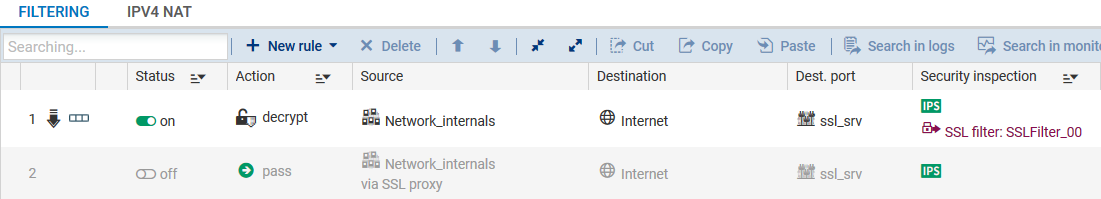 SSL filter rules without decrypting SSL traffic
