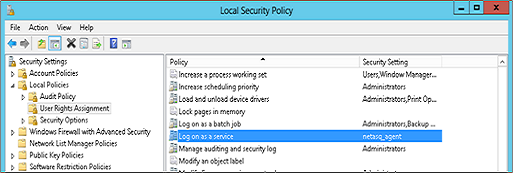 Granting the “Open a session as a service” privilege to an account