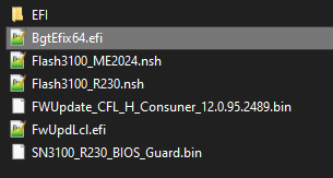 Contenu de l'archive SN3100_BIOS_230.zip