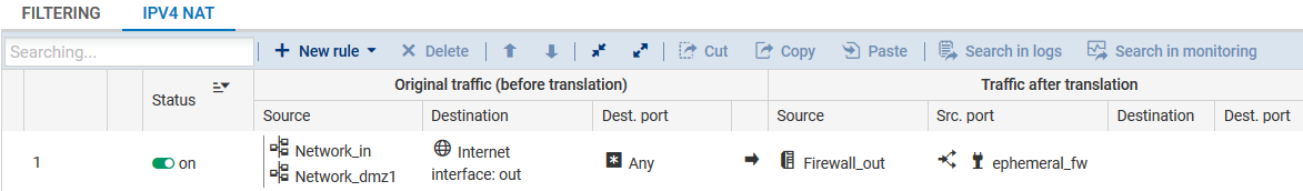 Modifier une règle de translation dynamique