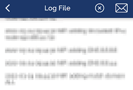Fenêtre pour accéder aux journaux sur OpenVPN Connect