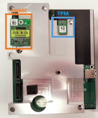 eMMC et TPM du SNi50